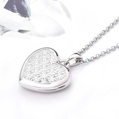 Collier Femme avec Jo Sagesse Médaillon, Argent 925, Pendentif avec chaîne