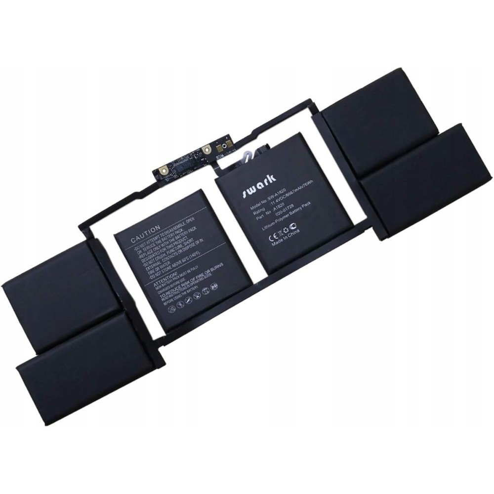 Batterie Swark Swark A1820, 3IP7 / 60/80, pour ordinateur portable MacBook Pro 15 ''