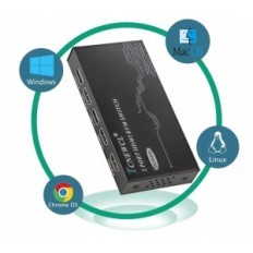 KVM TCNEWCL KS608T Controller, 2 ks, HDMI 2.1, USB 3.0, 4K 120 Hz