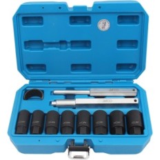 Kit per rimuovere i dadi a ruota cclife, 18-25 mm, 10 bit
