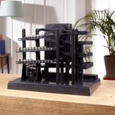 Eurotops 49293 Ball Clock "Clock'n'Roll", i stil på 80-tallet, 26x20x16cm