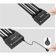 KVM KCEVE KC-KVM202DPA controller, 2 screens, 4K @ 144 Hz, DP 1.4