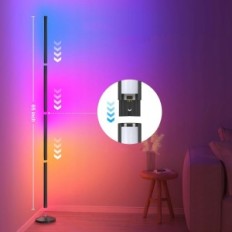 Lâmpada de piso LED Outon LPNHE817690961, 165 cm, RGB, Wi-Fi
