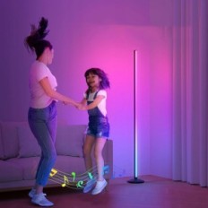 Lâmpada de piso LED Outon LPNHE817690961, 165 cm, RGB, Wi-Fi