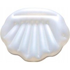 Colchón de tiscal inflable en forma de perlas / conchas, 160x130x130 cm, blanco