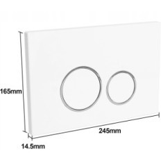 Gekufa L7936 Cisterne-knop, voor Geberit Sigma UP300, UP320, UP720, wit