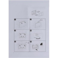 GEKUFA L7936 Gumb cisterne, za Geberit Sigma UP300, UP320, UP720, bijelo