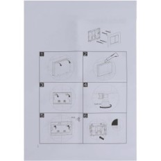 Gekufa L7936 Cisterna Botão, para Geberit Sigma Up300, Up320, Up720, Branco