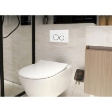 Gekufa L7936 Cistern-Button, für Geberit Sigma UP300, UP320, UP720, Weiß