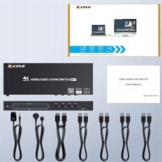 KVM YOUTINGHDAV KVM401A Controller, 4 HDMI-porte, 4K ved 60 Hz