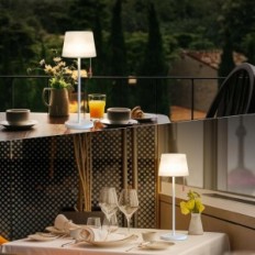 Wireless Ggg-1230 Table Lamp, 3 Levels Brightness, White