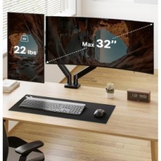 Kaksi Ergear EGDS15B -monitoreita, jopa 32 '', VESA 75/100 mm