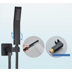 Svart dold huahomi 612k-ph12b dolda kit, mässingskropp