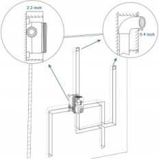 Zwarte verborgen Huahomy 612K-PH12B verborgen kit, messing lichaam