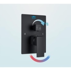 Μαύρη κρυφή Huahomy 612K-PH12B κρύβεται κιτ, ορείχαλκο σώμα