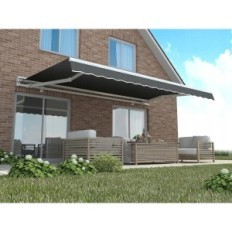 Tkanina za nadstrešnice tenda dom trendovi p1018, 5 x 3,5 m, crno