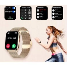 Intelligente Colesma-I62G-Uhren für Frauen, Bildschirm 1.85 '', GPS, Gold