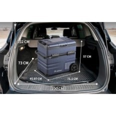 Automobilová chladnička AAOBOSI TWW55 55L, WIFI, USB konektor, 12/24 V a 100-240 V, až -20 ° C, modrá sa použije