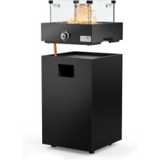 Gaz amovible seulementfire, 23000 BTU avec allumage électronique, 23000 BTU, Noir