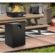 Zdejmowana gazowa topka Onlyfire, 23000 BTU z elektronicznym zapłonem, 23000 BTU, czarna