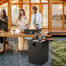 Eltávolított gáz felső Onlyfire, 23000 BTU elektronikus gyújtással, 23000 BTU, fekete