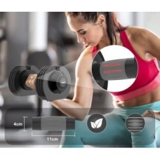 Nastavljiv Newpower Fitness Dumbbell, 5 teže, 1,5-10 kg, 2 kosa