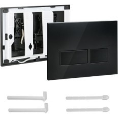 Skylningsknap Honeyhouse, kompatibel med Geberit Sigma Up300, UP320 og Delta Up100, Rectangular, Black