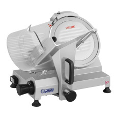 Electric slicer for cold cuts and cheese with a 150W shredder. 250mm