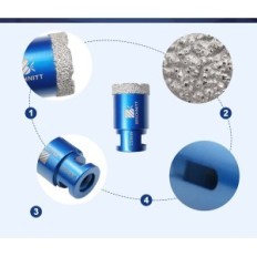 Brschnitt Set1, 20 \ 25 \ 35 \ 50 mm Diamond øvelser sæt med M14 tråd