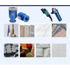 BRSCHNITT SET1, 20 \ 25 \ 35 \ 50 mm de forets diamants sertis avec fil M14