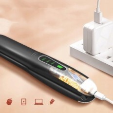 Brezdro juuste sirgendaja Sunmay Voga 2 in 1, 4800 mAh, USB, must, kriimustused