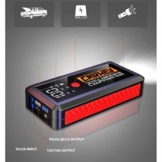 Car Starter Carhev JS-02, 2500A, Power Bank 21800mAh med lommelykt