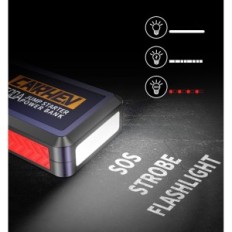 Auto Starter Carhev JS-02, 2500A, Power Bank 21800mAh met zaklantaarn