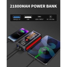 Auto štartér Carhev JS-02, 2500A, Power Bank 21800Mah s baterkou