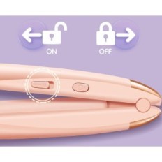 Enderezadora inalámbrica y curling Hierro Sunmay Voga, 4800mA, Beige usado