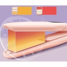 Enderezadora inalámbrica y curling Hierro Sunmay Voga, 4800mA, Beige usado