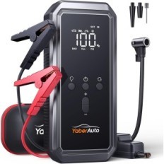Automobilový startér YABerauto YA70, Power Bank 21800 mAH, čerpadlo 150 PSI, 3000 A Peak, s LED svítilna