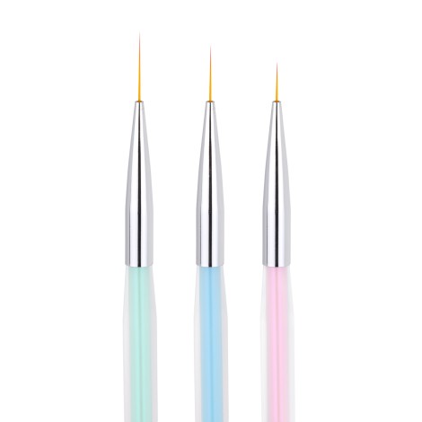 Set de pinceles para arte de uñas — conjunto mostrado