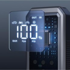 Auton käynnistin Yaberauto YA70, Power Bank 21800 MAH, pumppu 150 PSI, 3000 Peak, LED-taskulamppu