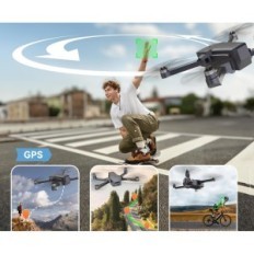 Dron le-ide Idea36 med 4K HD, GPS, 5G, Flyetid 36 minutter til 2 batterier