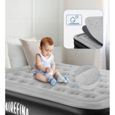 Matelas en plein essor avec pompe électrique 190x99x46 cm Airesfina Einzel AF-A09, après réparation