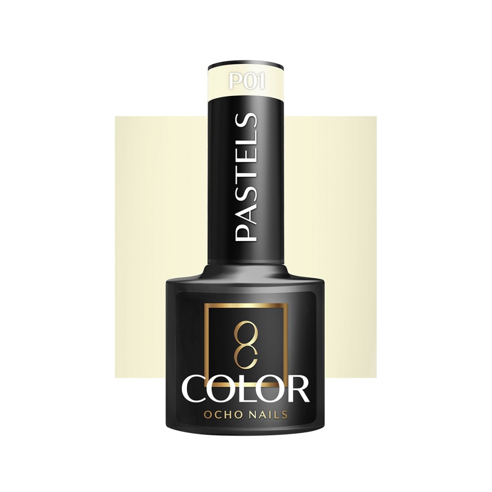 OCHO NAILS Hybrid nagellak pasteltinten P01 -5 g — vooraanzicht