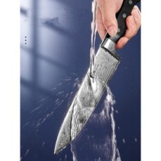 D.Perlakla Messer eingestellt, 14 Stück, eingebauter Bleistiftspitzer, mit Ständer, schwarze Farbe