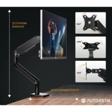 One MONITOR PTORSEN PT60-C012, 17-45 'monitor to 16 kg, VESA 75 / 100mm