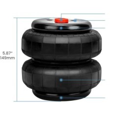 MaxpeedingRods 2500 lbs, 1/2 'Airbag voor Ford-GMC en RAM, 2 stuks.