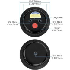 Maxpeedingrods 2500lbs, 1/2 'airbag para FORD-GMC y RAM, 2 PCS.