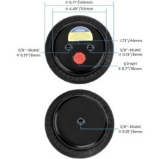 Maxpeedingrods 2500lbs, 1/2 'airbag para FORD-GMC y RAM, 2 PCS.