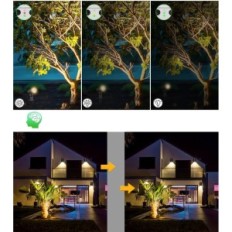 Zonne-lamp stak Clly SL-SP06, IP66, 2700K-6000K, zwart 26,5 cm 6 stuks.