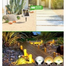 Solar Lamp Stuck Cly SL-SP06, IP66, 2700K-6000K, svart 26,5 cm 6 stk.