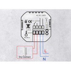 Termostat Moes ZHT-002-GC-WH-MS, 5A, Tuya Zigbee, Vit